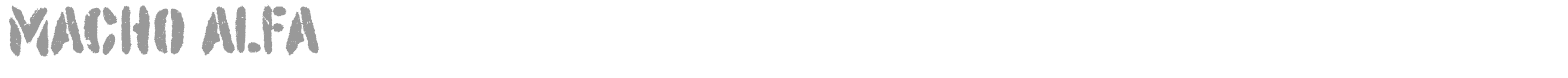 Macho Alfa font preview